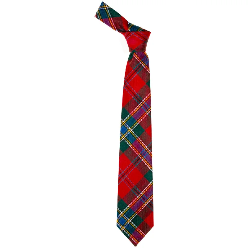 slim silk necktie styles for business wear-MacLean of Duart Modern Tartan Tie