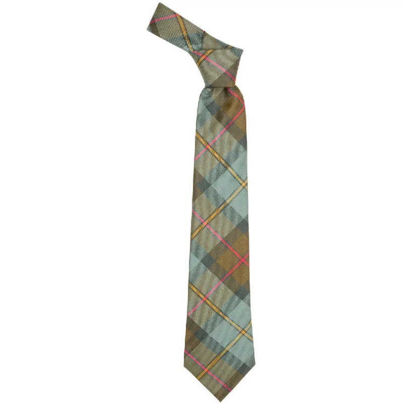 classic silk necktie colors for wedding events-MacLeod of Harris Weathered Tartan Tie