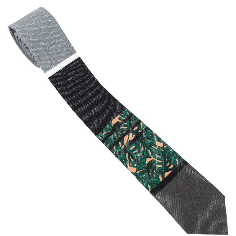 best silk necktie designs for business meetings-Monstera Close-out