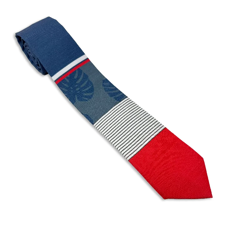 best silk necktie ideas for business wear-Coral Leaf Lines