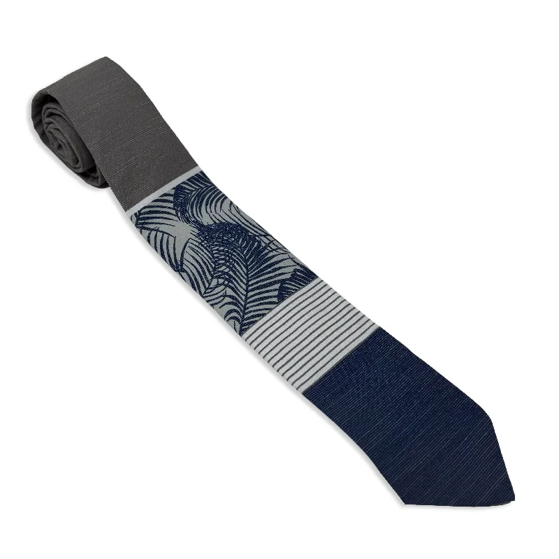 stylish silk necktie ideas for office wear-Cloudy Palms