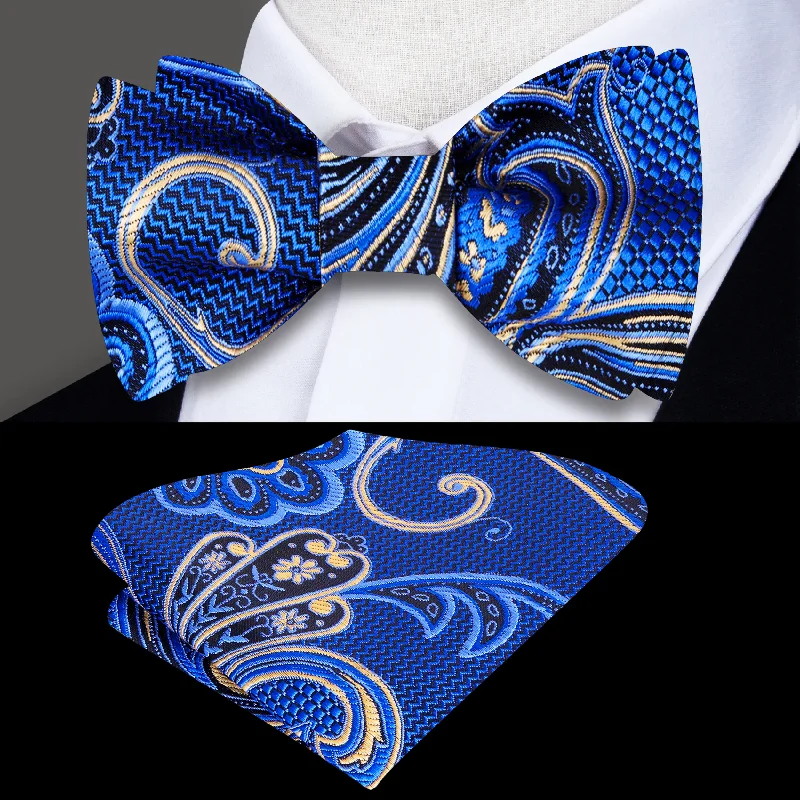 trendy silk necktie colors for business events-Profusion Paisley Self-Tie Bow Tie