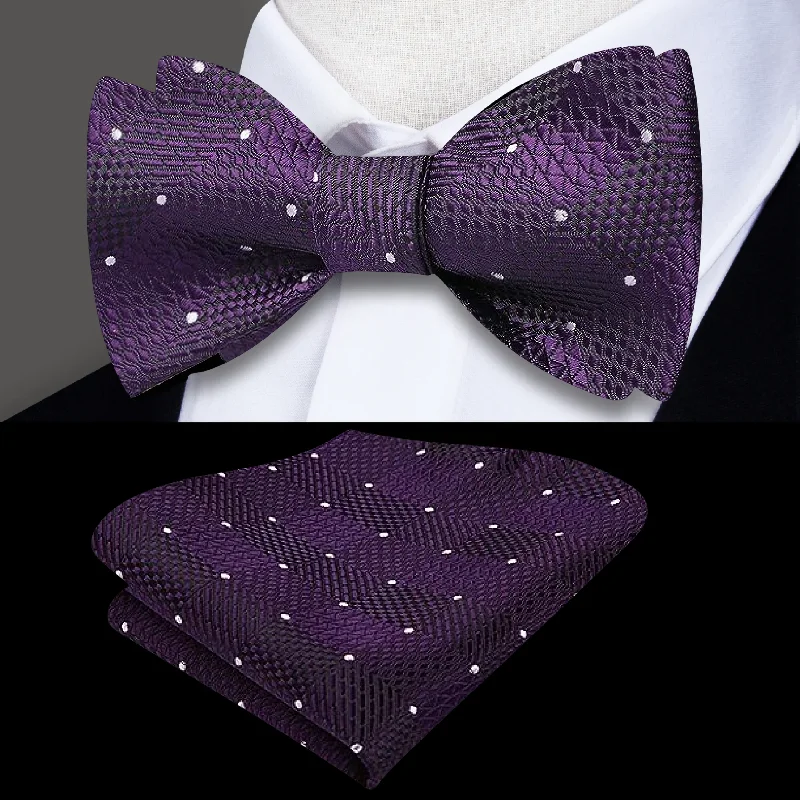 silk wedding necktie combinations for men-Rothschild Geometric Bow Tie