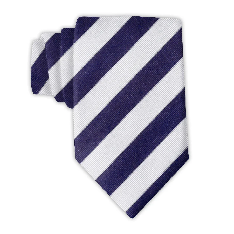 affordable wedding silk necktie combinations-Scholastic Blue/White - Neckties