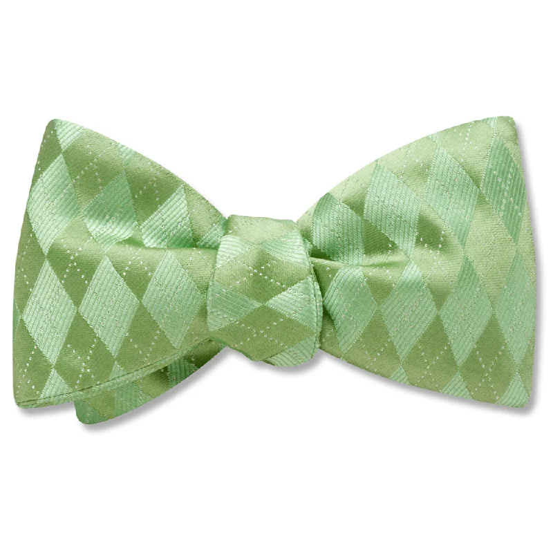 classic silk necktie colors for wedding events-Somerled Mint - bow ties