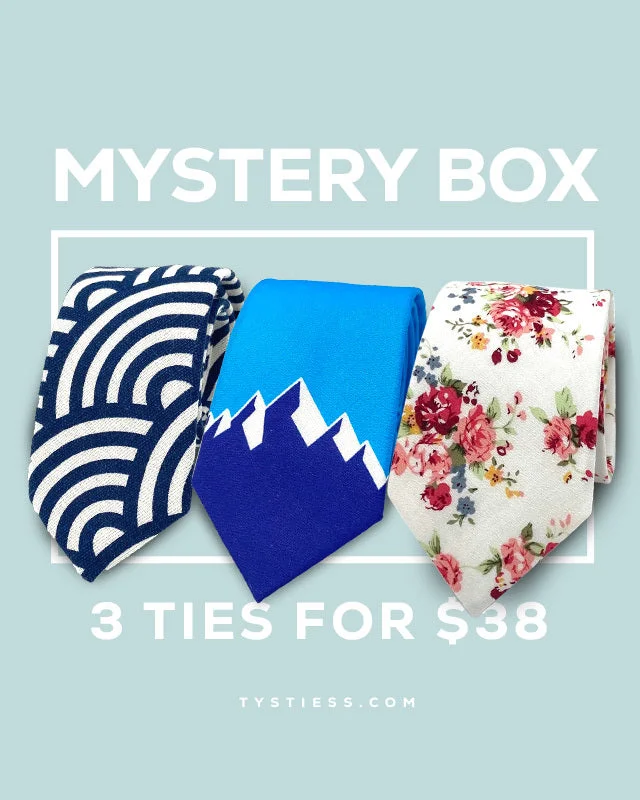 high-end silk necktie sets for wedding celebrations-Tie Mystery Box