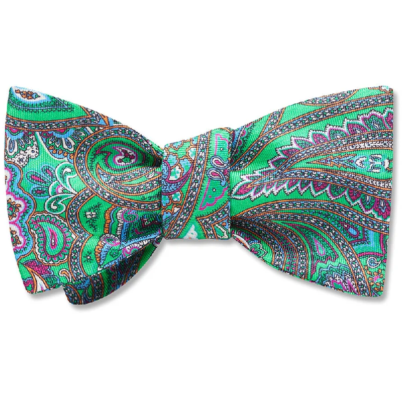 luxurious silk necktie combinations for weddings-Verde Baie - bow ties