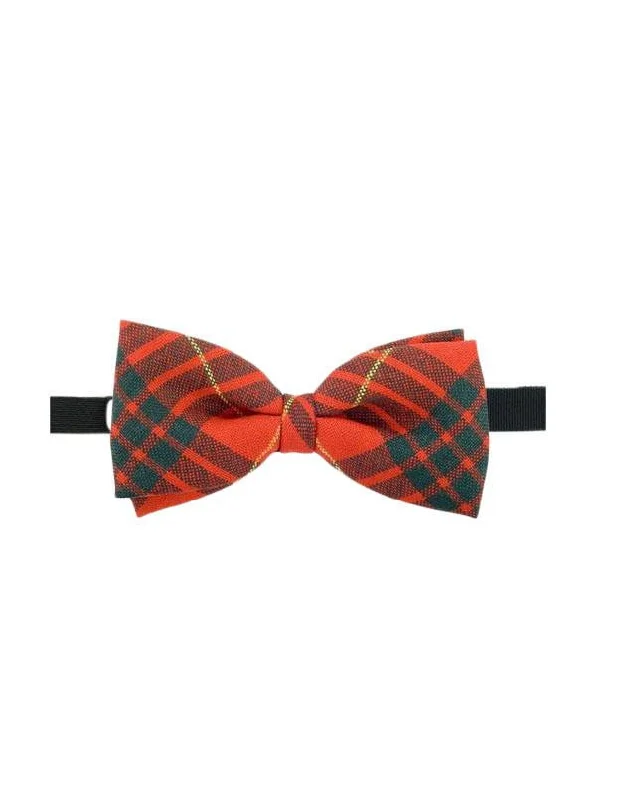 premium silk bow ties for corporate events-100% Wool Tartan Bow Tie - Cameron Modern