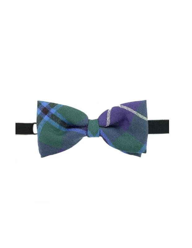 luxury silk necktie options for wedding parties-100% Wool Tartan Bow Tie - Douglas Modern