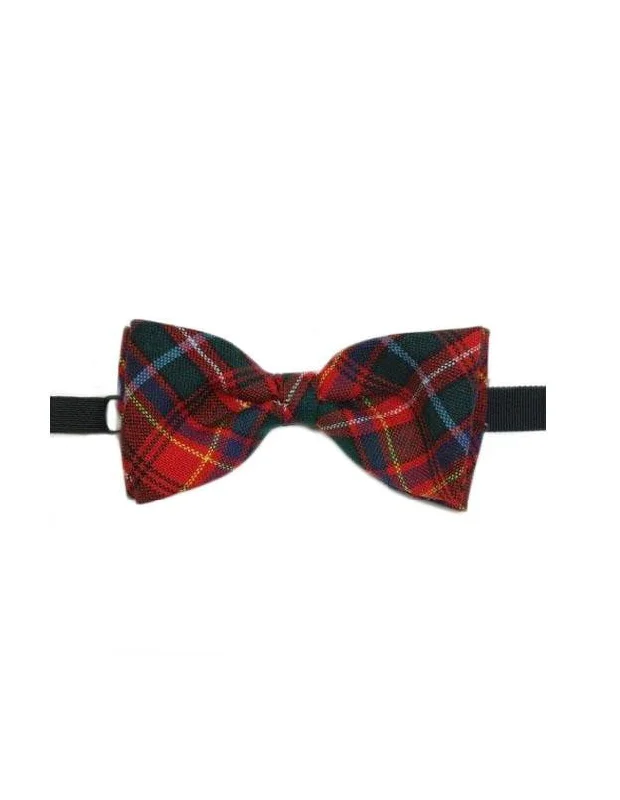 classic silk wedding necktie combinations for men-100% Wool Tartan Bow Tie - Innes Modern