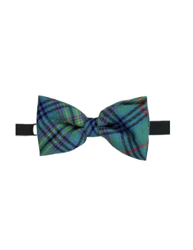 luxury silk necktie designs for office events-100% Wool Tartan Bow Tie - Kennedy Ancient