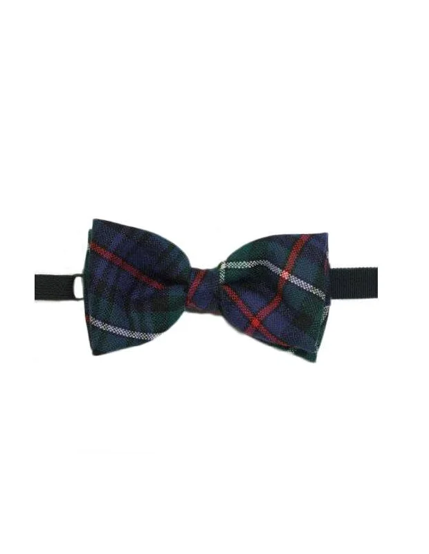 stylish silk necktie sets for corporate wear-100% Wool Tartan Bow Tie - MacKenzie Modern