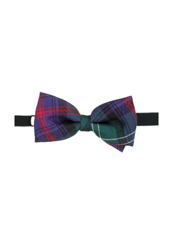 unique silk wedding necktie combinations for men-100% Wool Tartan Bow Tie - Sutherland Old Modern