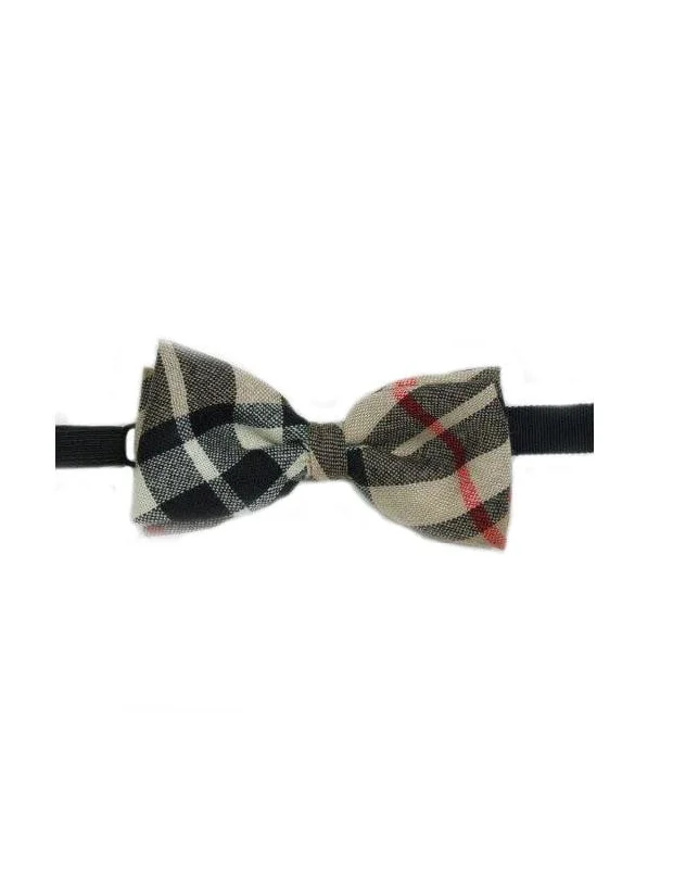 designer silk wedding necktie styles-100% Wool Tartan Bow Tie - Thomson Camel