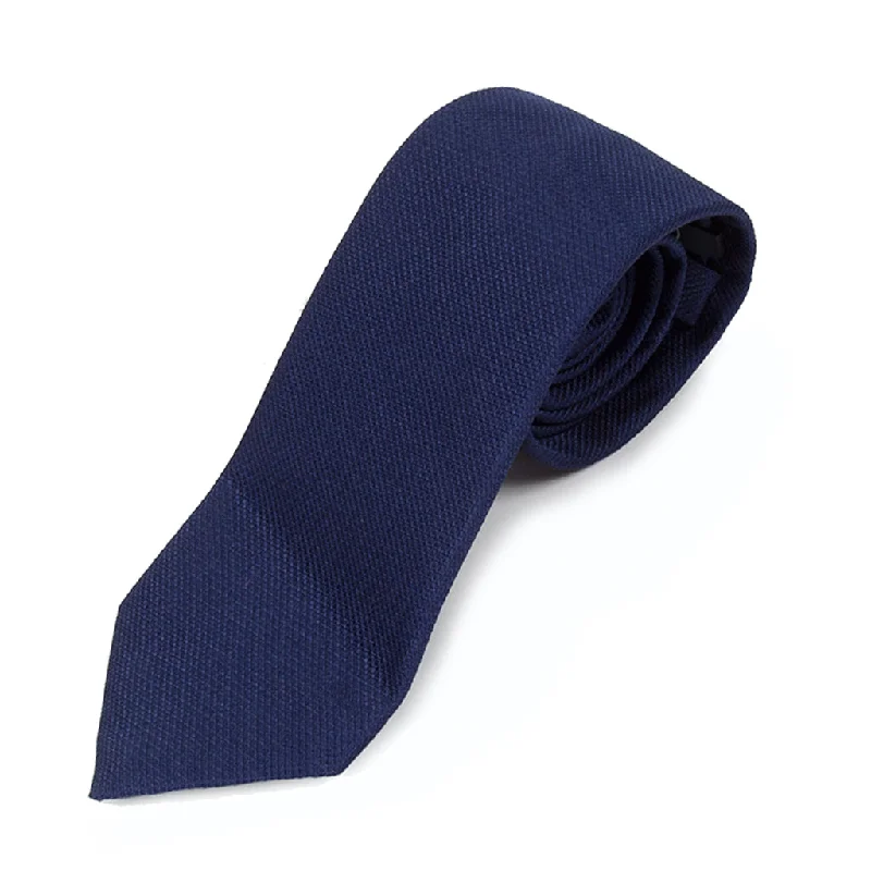 affordable silk wedding necktie designs-Blue Texture Silk Tie