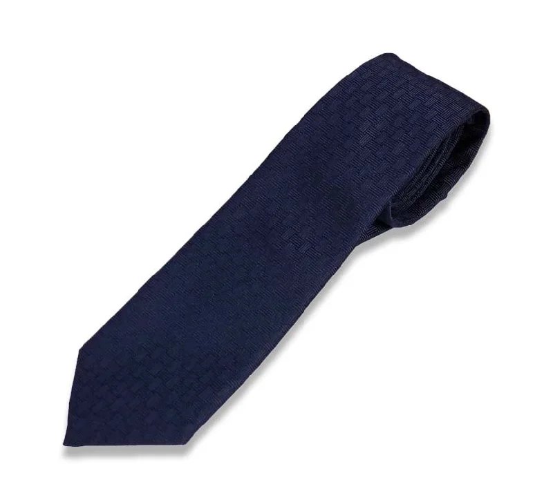 best silk necktie ideas for business wear-Blue Weave Silk Tie