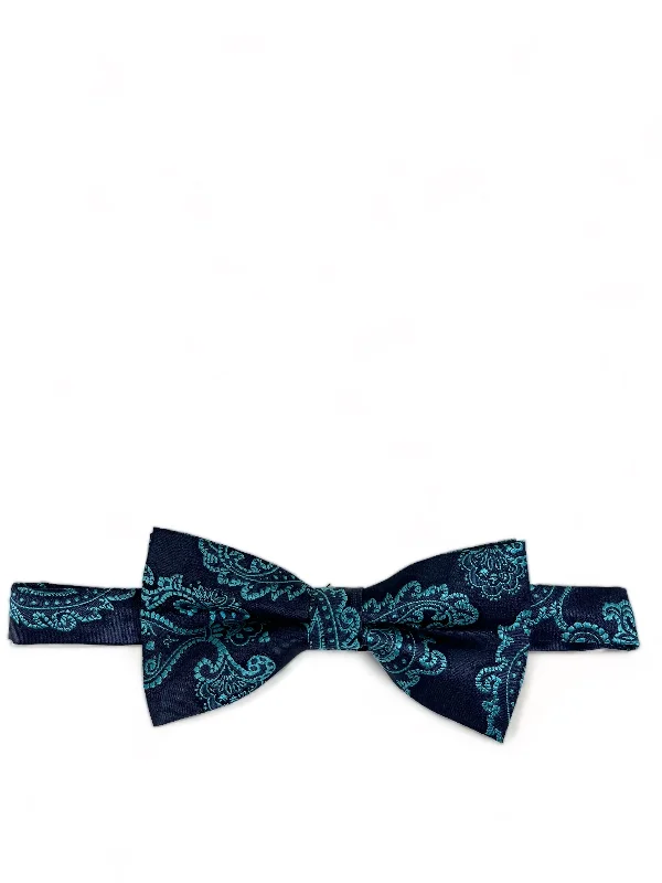 affordable silk necktie ideas for office meetings-Dragonfly Formal Paisley Bow Tie