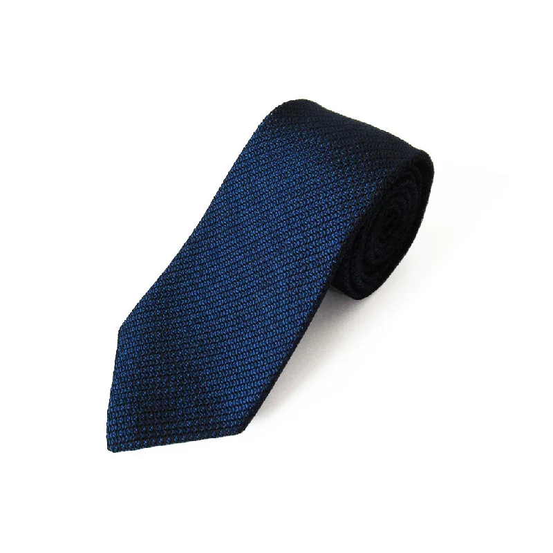 high-end silk wedding necktie combinations-Fresco Tie (Indigo)