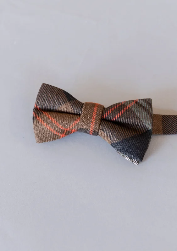 unique silk necktie combinations for office wear-Kids Tartan Bow Tie