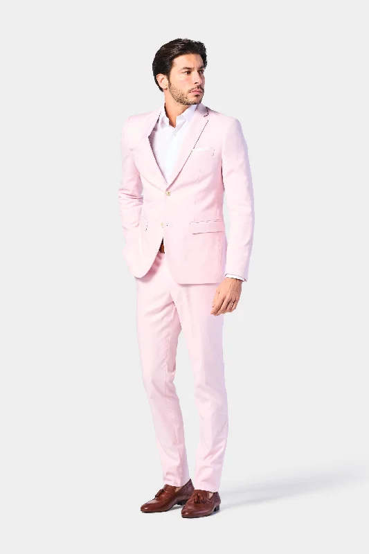 Men's tailored tuxedo jacket for wedding party -Blush Pink 2 Button Suit