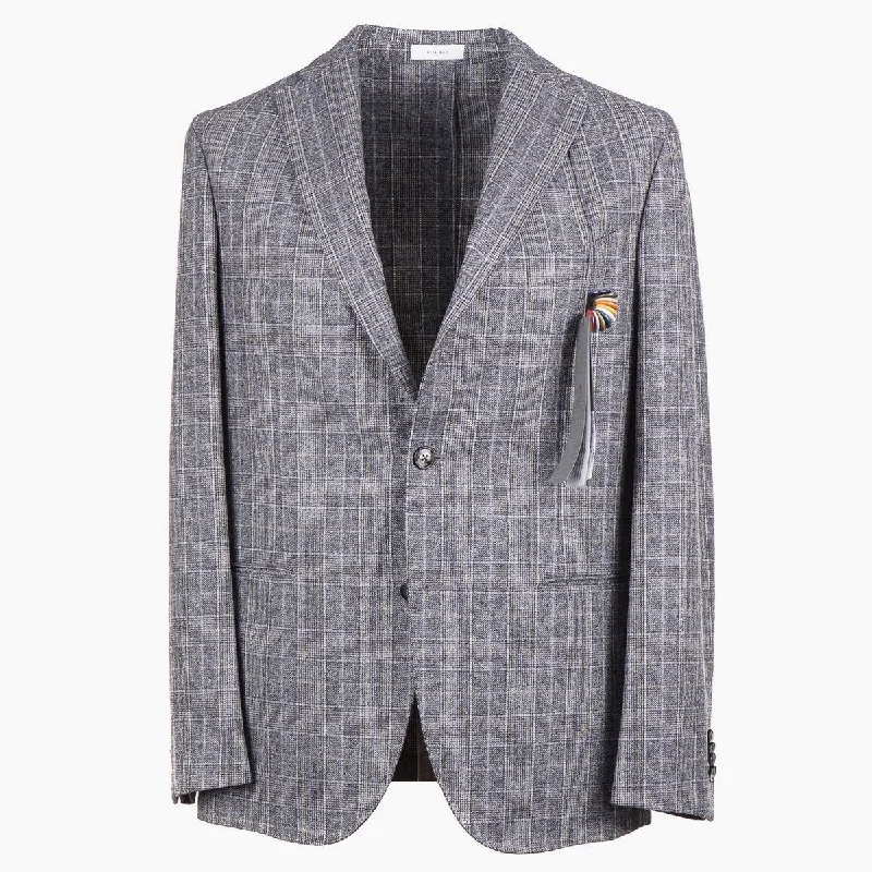 Men's slim fit tuxedo jacket for office gala -Boglioli Soft-Woven Wool 'K Jacket' Suit