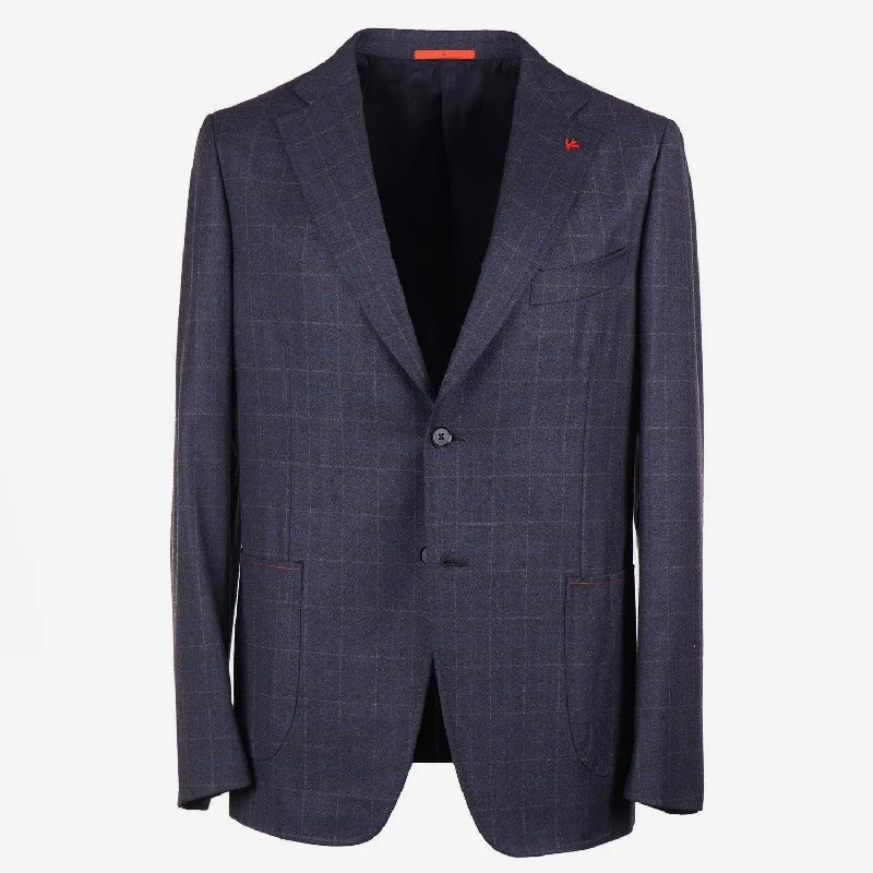 Men's designer tuxedo for office gala event -Isaia Extra-Slim Lightweight Flannel Suit