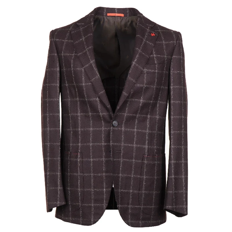 Men's business tuxedo for evening event -Isaia 'Sanita' Brushed Flannel Wool Suit