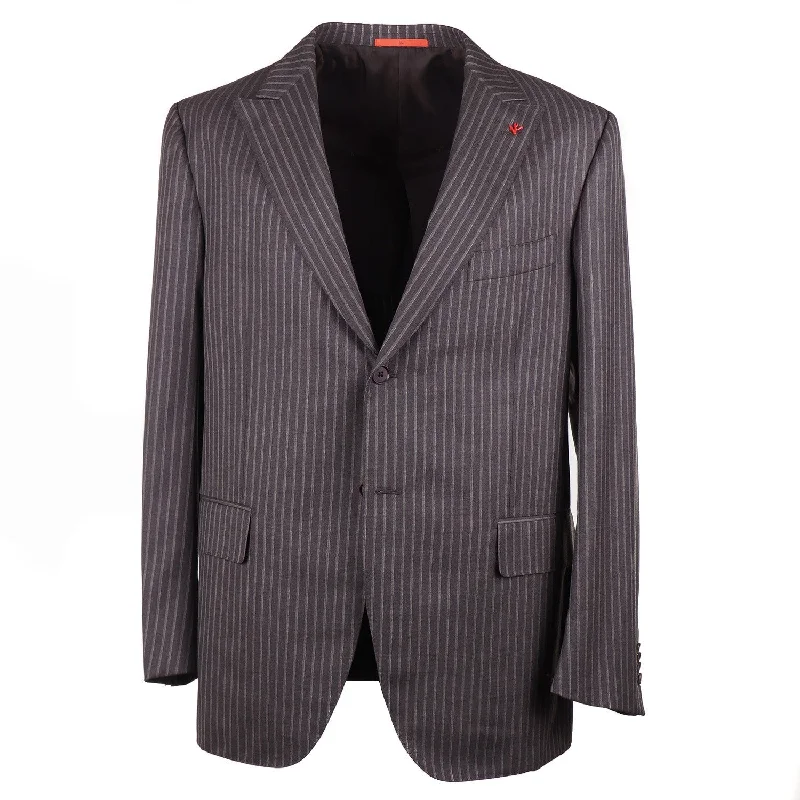 Men's designer tuxedo for office events -Isaia Slim-Fit 'Sanita' Wool Suit