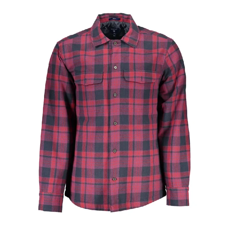 Men’s cotton plaid shirt for casual office wear -Gant  Cotton Men's Shirt