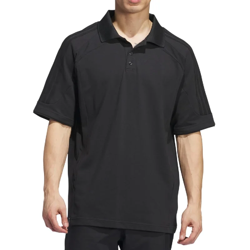 Men’s plaid button-up shirt for professional meetings -Adidas Premiere Skate Polo Shirt - Black