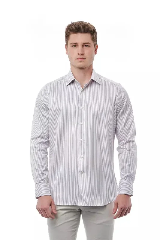 Men’s plaid dress shirt for business events -Bagutta  Cotton Men's Shirt