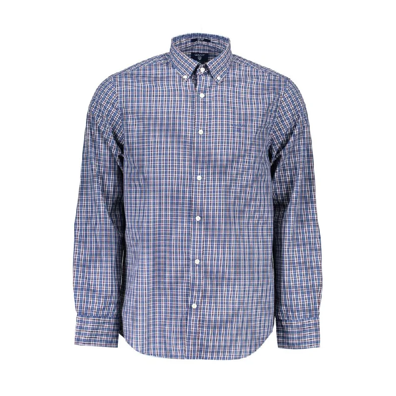 Men’s stylish short sleeve plaid shirt for office -Gant  Cotton Men's Shirt