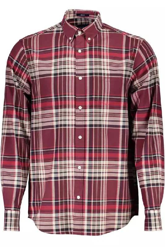 Men’s plaid shirt for office parties -Gant Elegant  Button-Down Cotton Men's Shirt