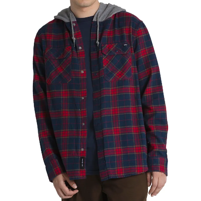 Men’s plaid button-up shirt for formal meetings -Vans Parkway II Shirt - Dress Blues/Chili Pepper